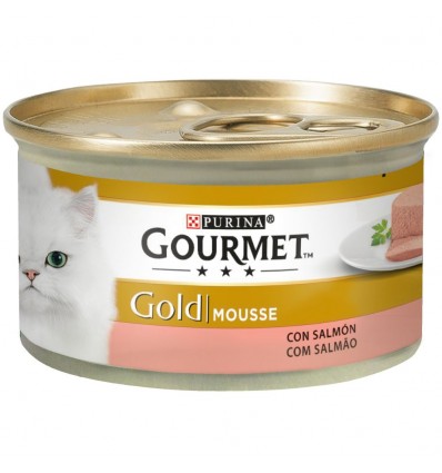 Purina Gourmet Gold Mousse Salmão lata 85gr