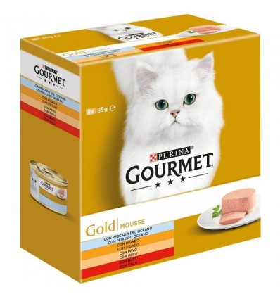 Purina Gourmet Gold Mousse Pack 8 + 4 OFERTA ( 85 gr)